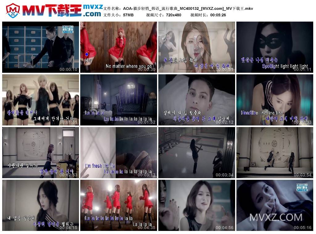 AOA-猫步轻悄_韩语_流行歌曲_MC400132